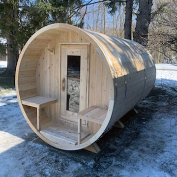 Leisurecraft Canadian Timber Serenity Barrel Sauna (Wood Burning)