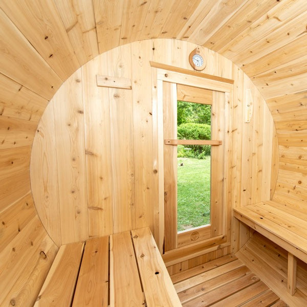 Leisurecraft Canadian Timber Harmony Barrel Sauna (Wood Burning)