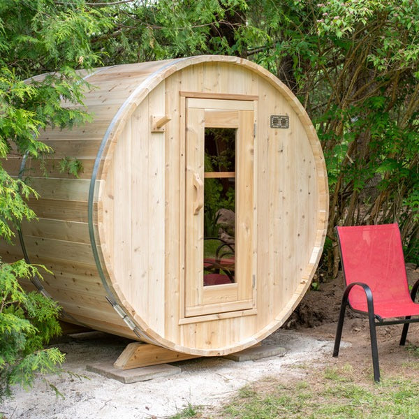 Leisurecraft Canadian Timber Harmony Barrel Sauna (Wood Burning)