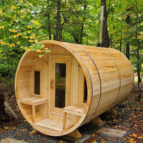 Leisurecraft Canadian Timber Tranquility Barrel Sauna (Electric)