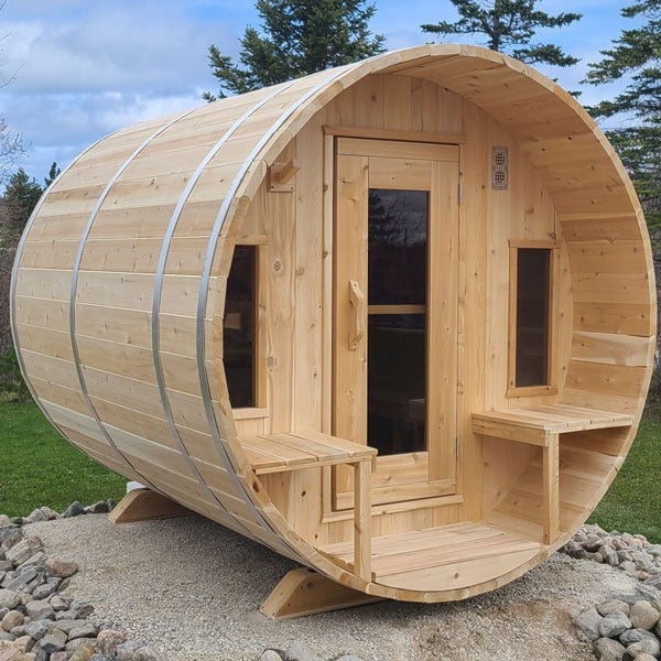 Leisurecraft Canadian Timber Tranquility Barrel Sauna (Wood Burning)