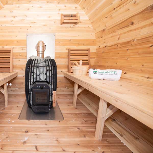 Leisurecraft Canadian Timber Elation Sauna (Wood Burning)