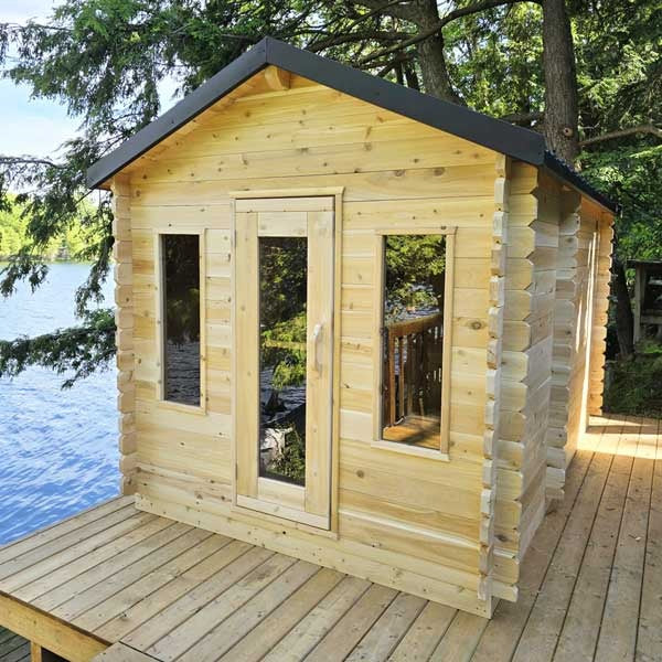 Leisurecraft Canadian Timber Georgian Cabin Sauna with Changeroom (Electric)