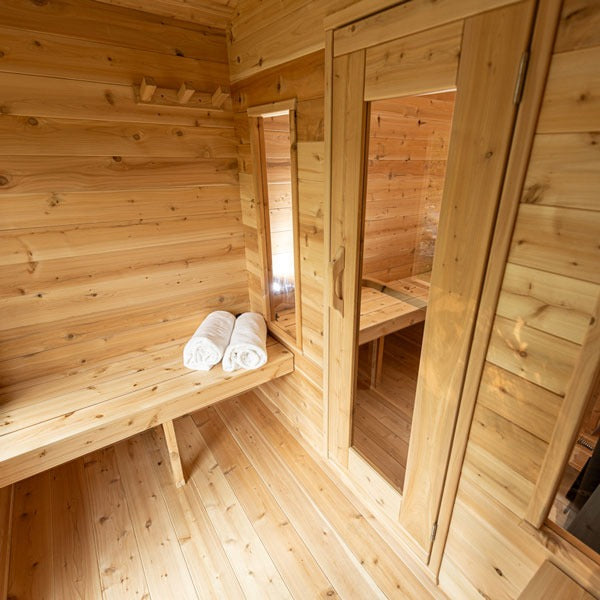 Leisurecraft Canadian Timber Georgian Cabin Sauna with Changeroom (Electric)