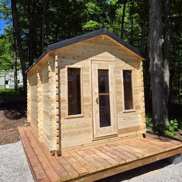 Leisurecraft Canadian Timber Georgian Cabin Sauna with Changeroom (Electric)