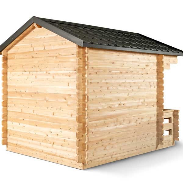 Leisurecraft Canadian Timber Georgian Cabin Sauna with Porch (Electric)