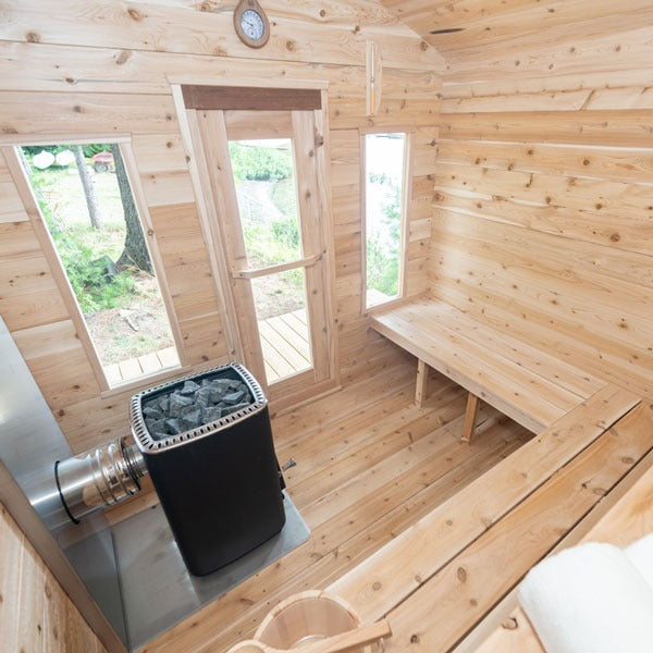 Leisurecraft Canadian Timber Georgian Cabin Sauna (Wood Burning)