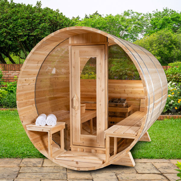 Leisurecraft Serenity MP Barrel Sauna (Wood Burning)