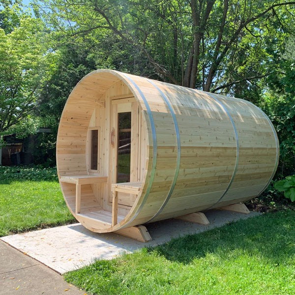 Leisurecraft Canadian Timber Tranquility Barrel Sauna (Wood Burning)