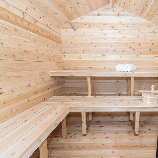 Leisurecraft Canadian Timber Georgian Cabin Sauna with Porch (Electric)